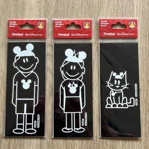 Disney Parks Family Mickey Mouse Ears Car Window Decal - Set of 3